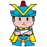 フーくんが腕を組みながら困っているイラスト