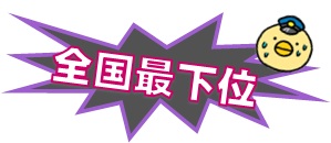 全国最下位