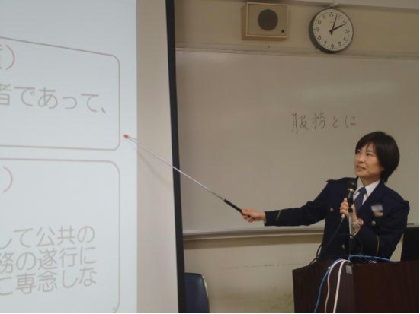 警察学校の授業の様子
