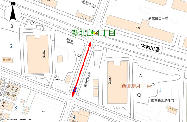 大阪市住之江区の駐車規制実施場所