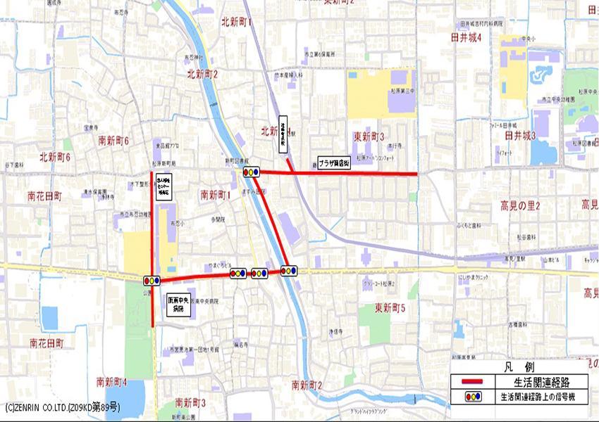 布忍駅周辺地区周辺地図