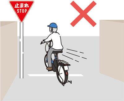 「指定場所一時不停止など」のイメージ図