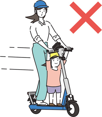 「定員外乗車」のイメージ図