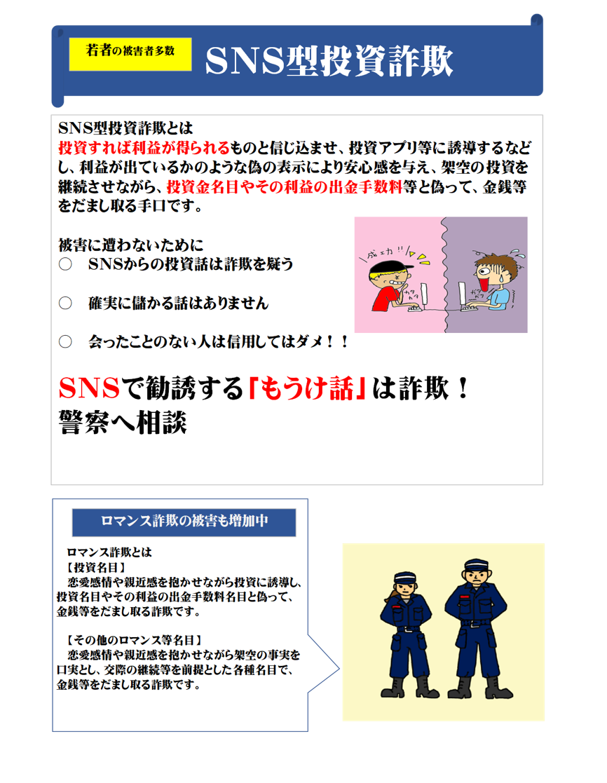 SNS型投資詐欺