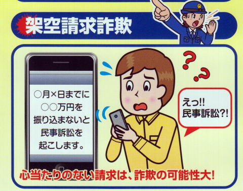 架空請求詐欺の詳細内容を示した画像