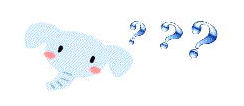 ぞうが頭の上に「?」を3つ浮かべ、疑問を感じている様子のイラスト