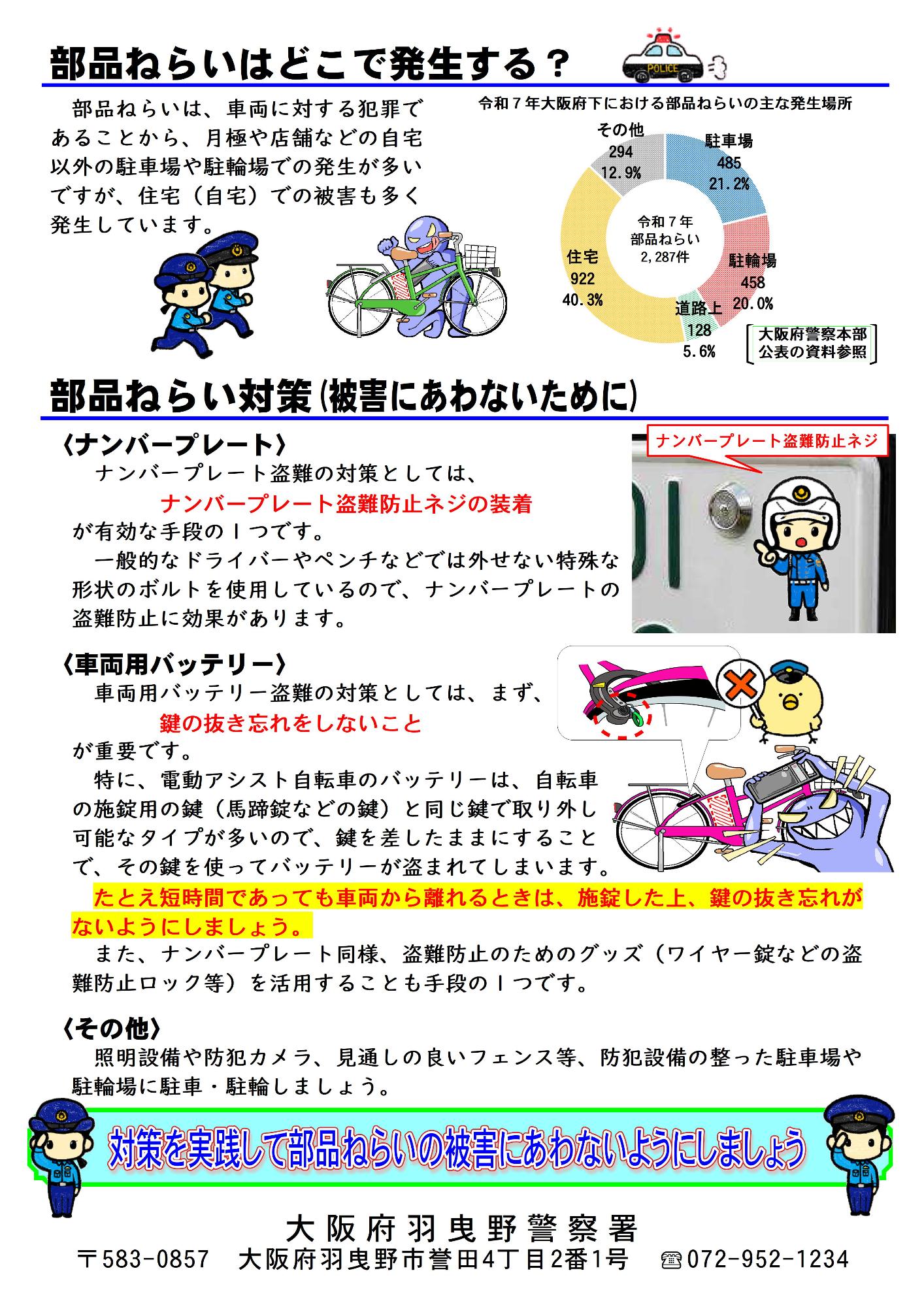 羽曳野警察署だより令和8年9月号2ページ目