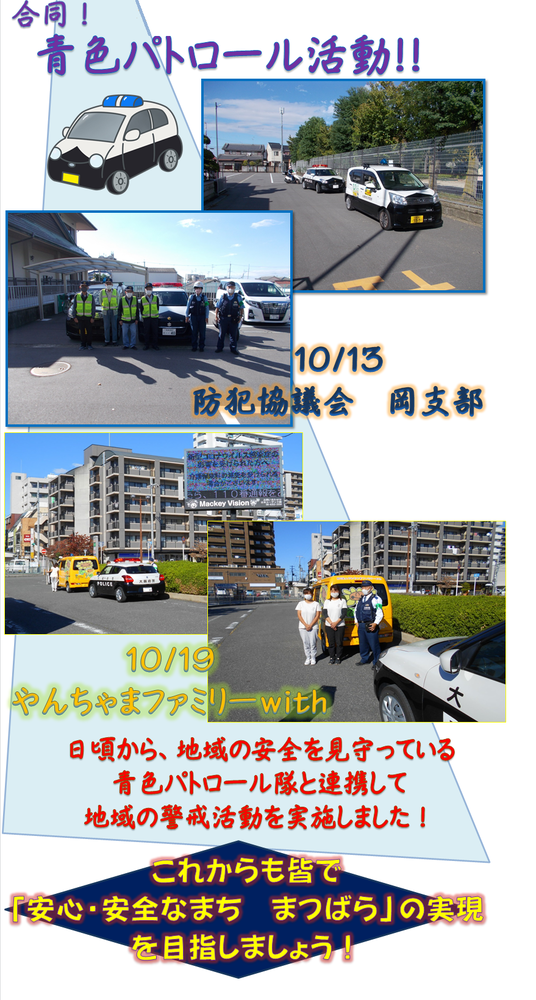 地域安全運動の詳細内容を説明している3枚目の画像