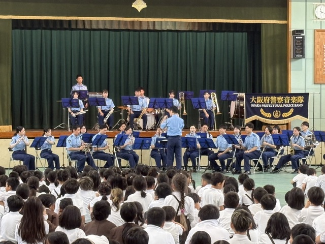 音楽隊の演技