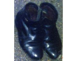 黒色ショートブーツ（23.5センチ）の写真