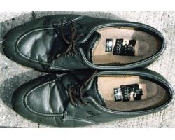 グレー色短靴（22.5センチ）の写真