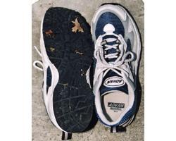 青色運動靴（ADVAN製、25センチ）の写真