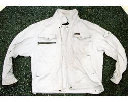白色長袖作業服上衣の写真