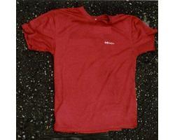 赤色半袖ポロシャツ（Kaepaと記載）の写真