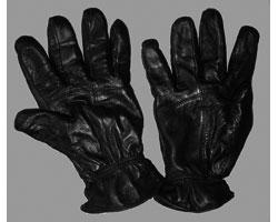 黒色手袋の写真