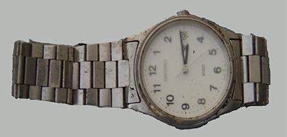腕時計（セイコー製、SPRITと記載、3針）の写真