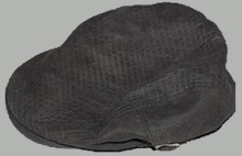 黒色ハンチング帽の画像