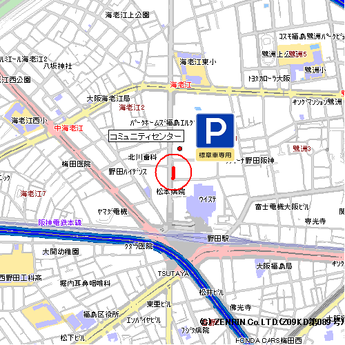 福島警察署高齢運転者等専用場所(地図)