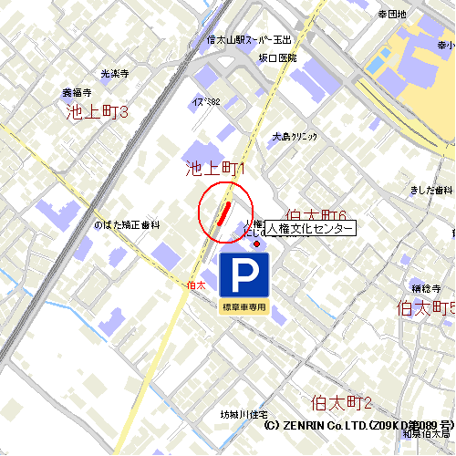 和泉警察署高齢運転者等専用場所(地図)