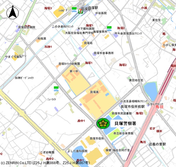 警察署案内図