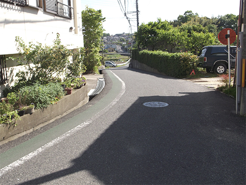 最終目撃地点（東側より撮影）の写真