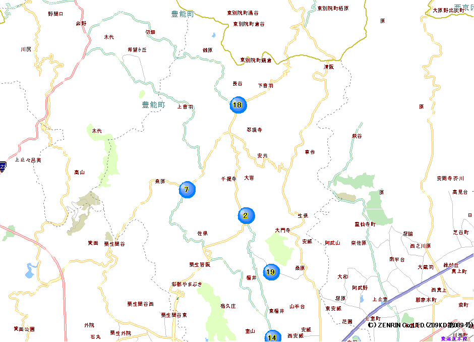 茨木警察署交番等位置マップ