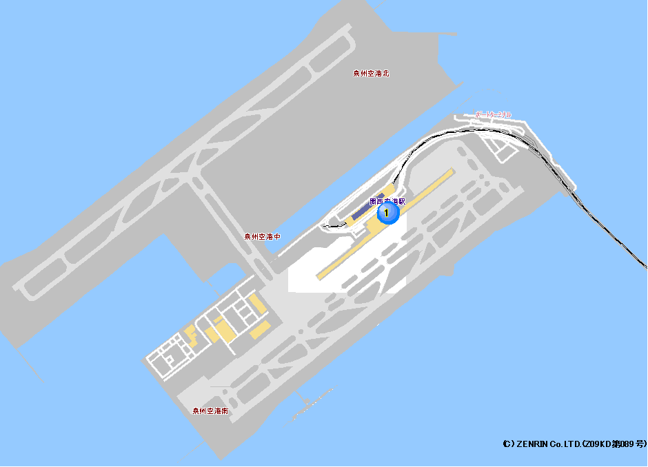 関西空港警察署交番位置マップ