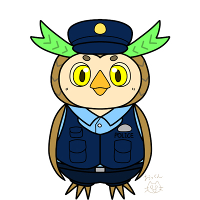 みるほろ君のグリーンラインのイラスト