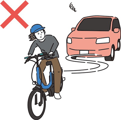 「妨害運転」のイメージ図