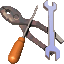 3種類の工具のイラスト