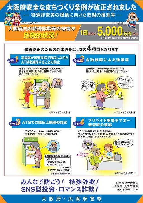 大阪府あんぜんなまちづくり条例の改正