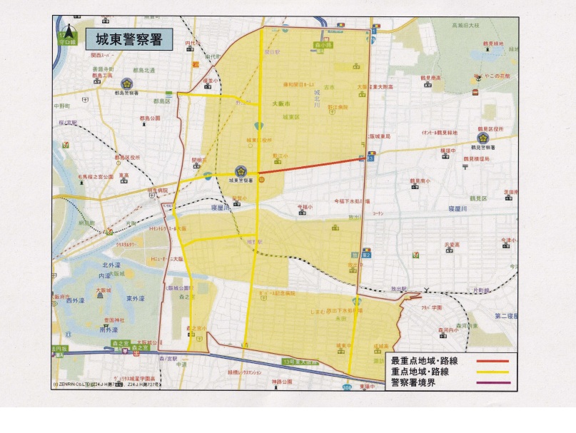 駐車監視員活動ガイドライン地図