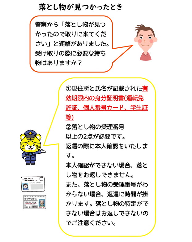 落とし物が見つかったとき1