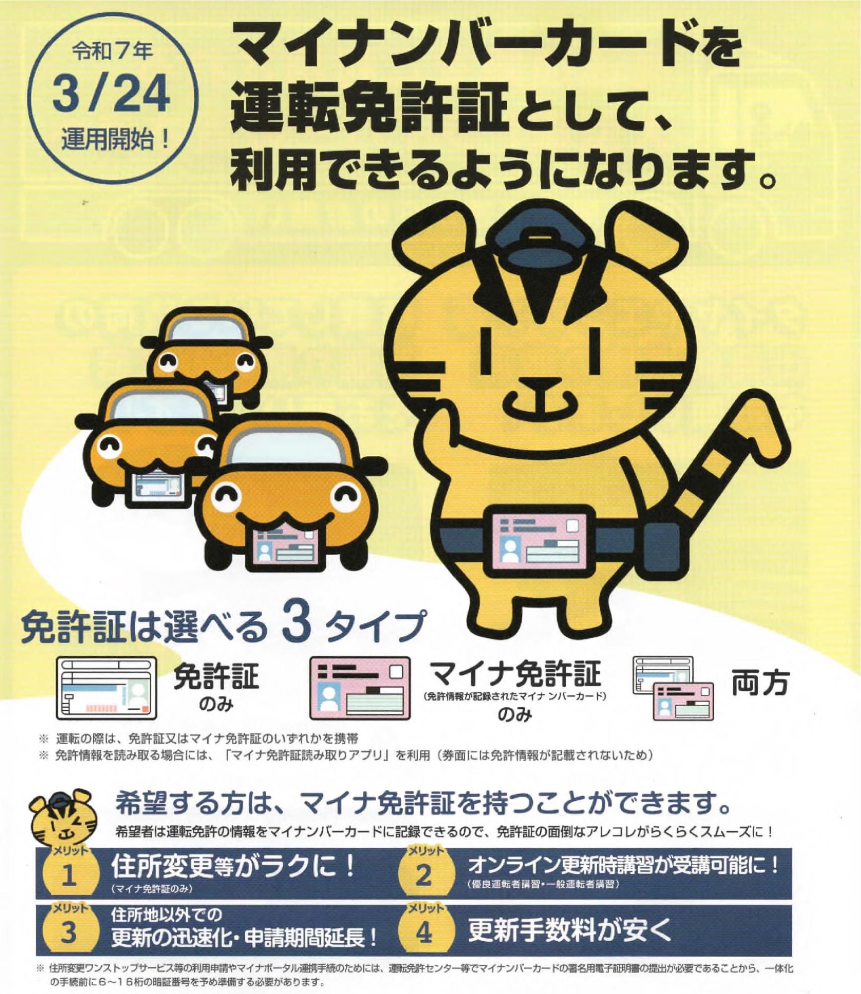 マイナ免許証について