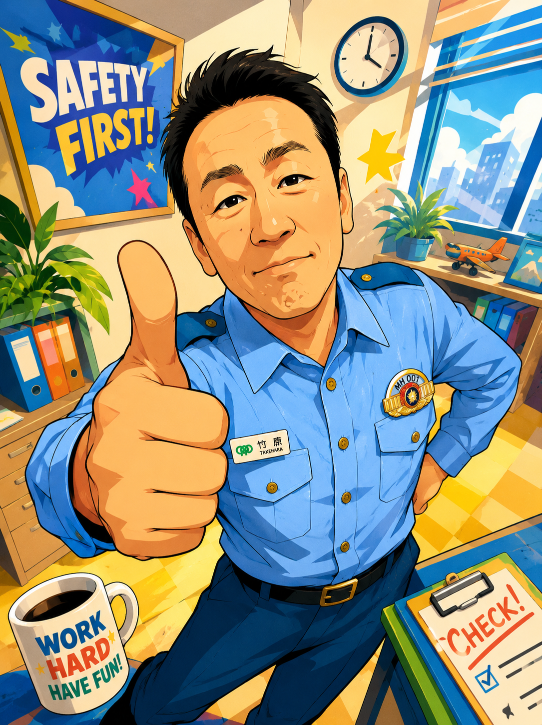 署長似顔絵