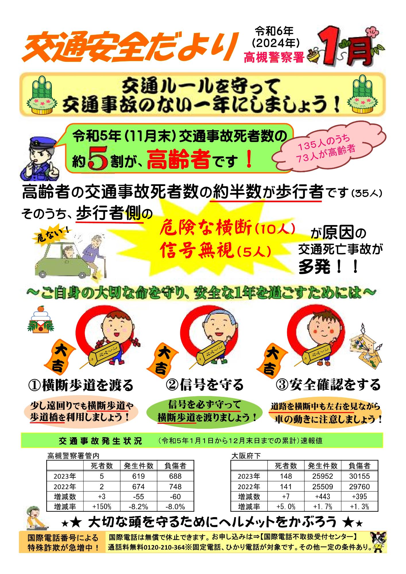 交通安全だより1月号