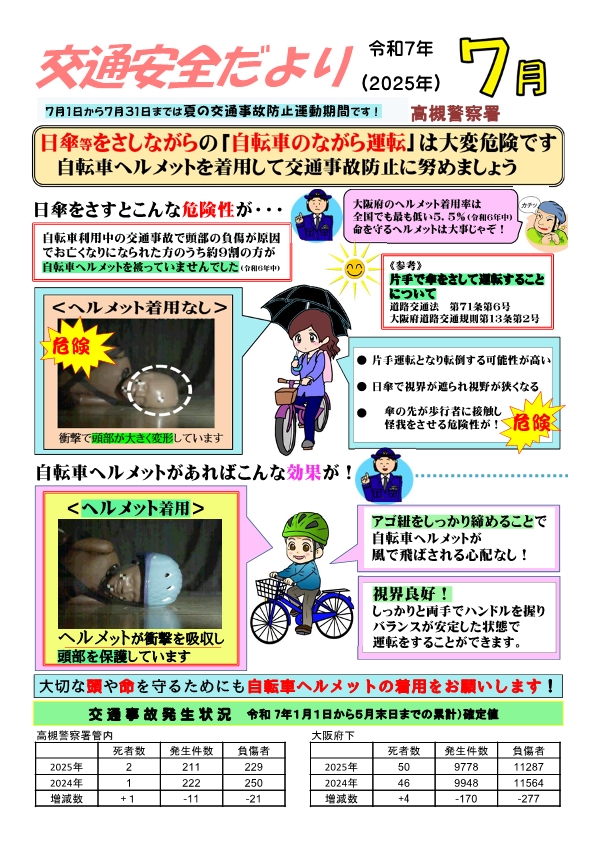 交通安全だより7月号